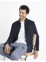 Celio Тъмносиня мъжка риза от велур Celio Carduroys