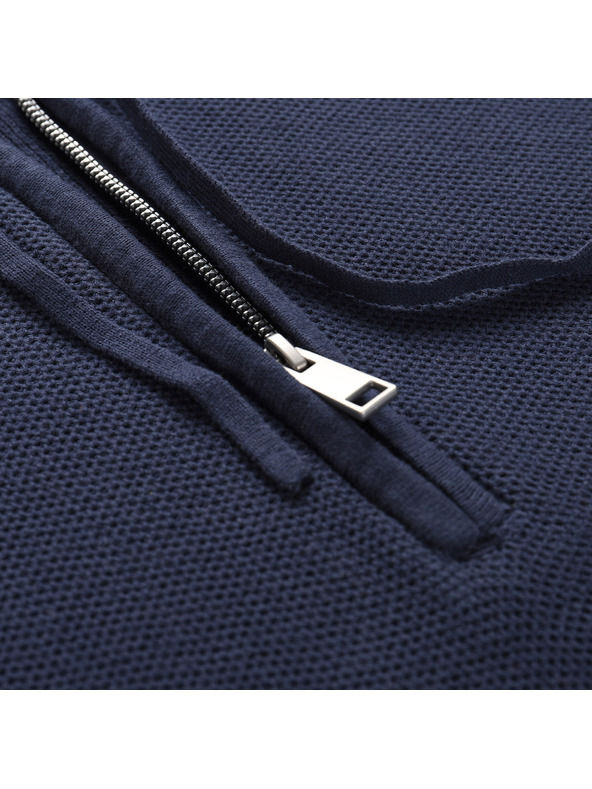 NAX Тъмно син мъжки пуловер с качулка NAX Polin