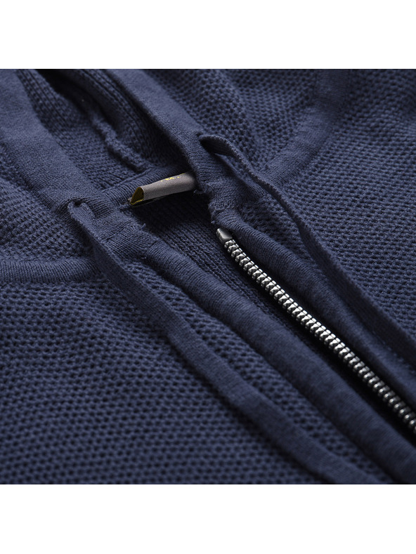 NAX Тъмно син мъжки пуловер с качулка NAX Polin