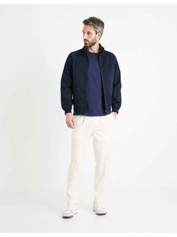 Celio Тъмносиньо мъжко яке с цип Celio Ducotone