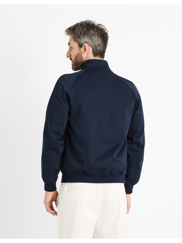 Celio Тъмносиньо мъжко яке с цип Celio Ducotone