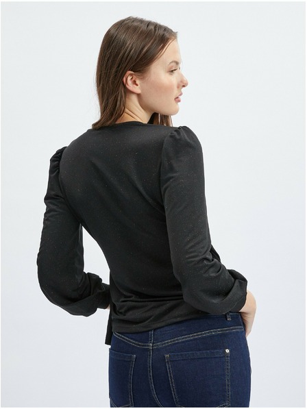 Orsay Черна дамска блуза тип прегърни ме ORSAY