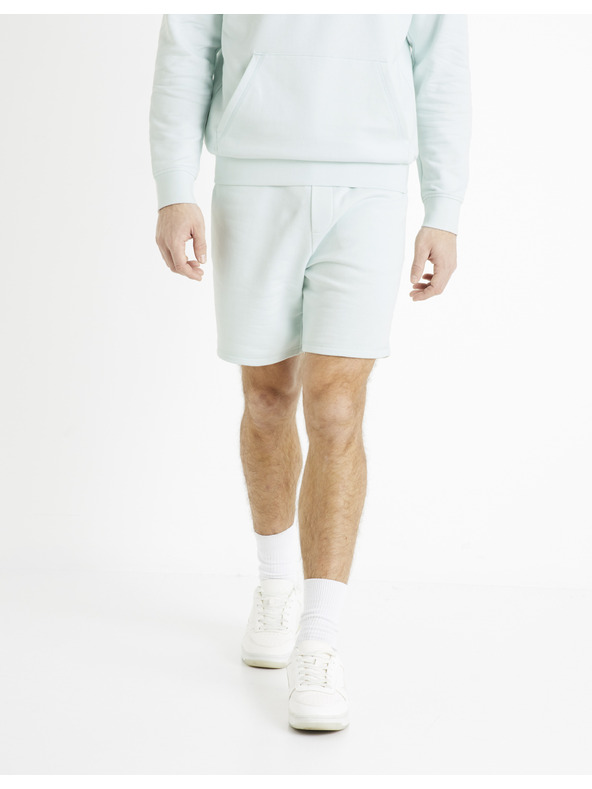 Celio Светлосини мъжки спортни къси панталони Celio Toshort