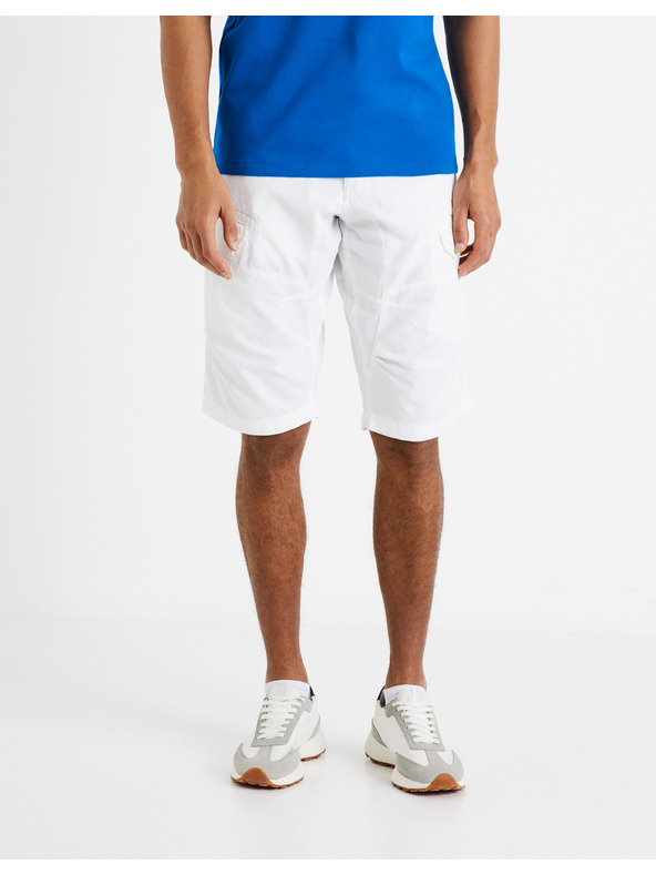 Celio Бели мъжки къси панталони Celio Bocourtbm1