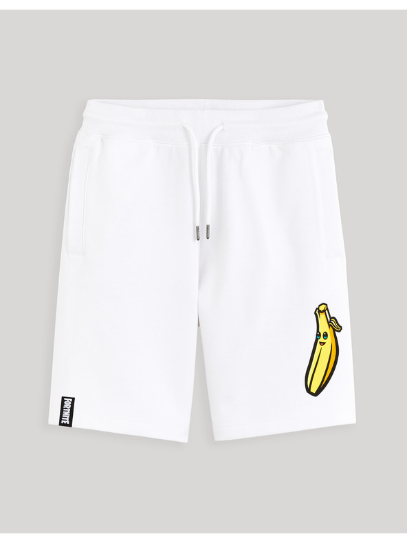 Celio Бели мъжки спортни панталони Celio Fortnite