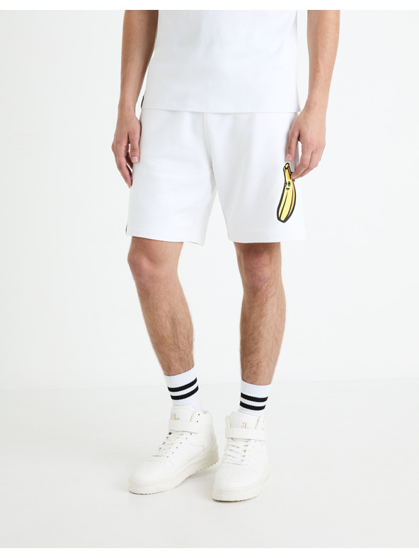 Celio Бели мъжки спортни панталони Celio Fortnite