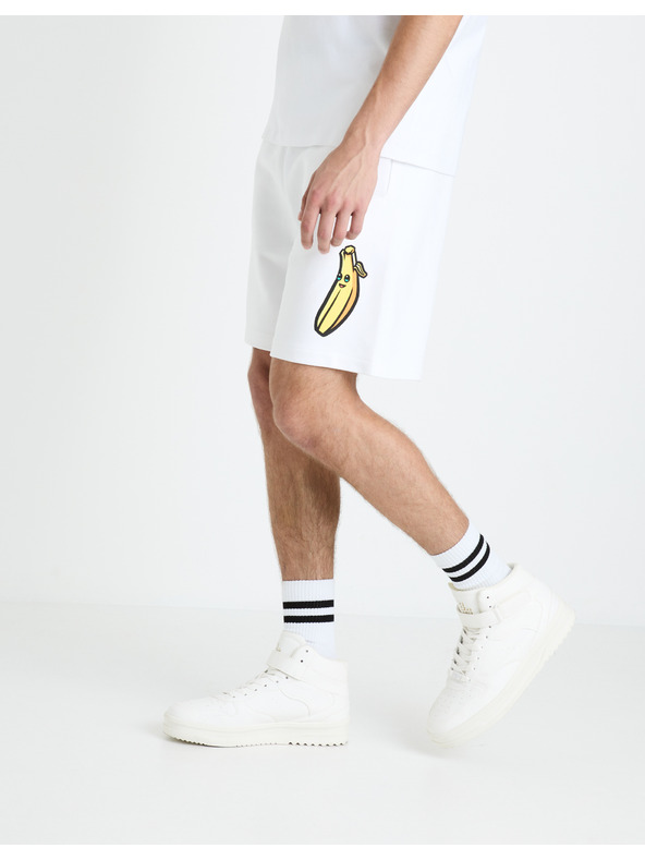 Celio Бели мъжки спортни панталони Celio Fortnite