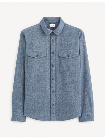 Celio Синя мъжка връхна риза Celio Fadotex