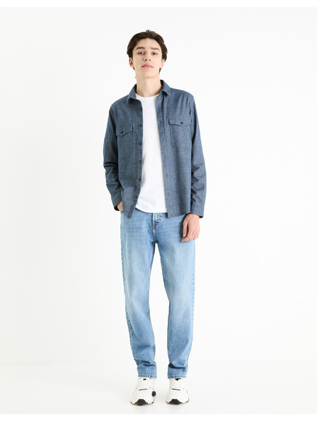 Celio Синя мъжка връхна риза Celio Fadotex