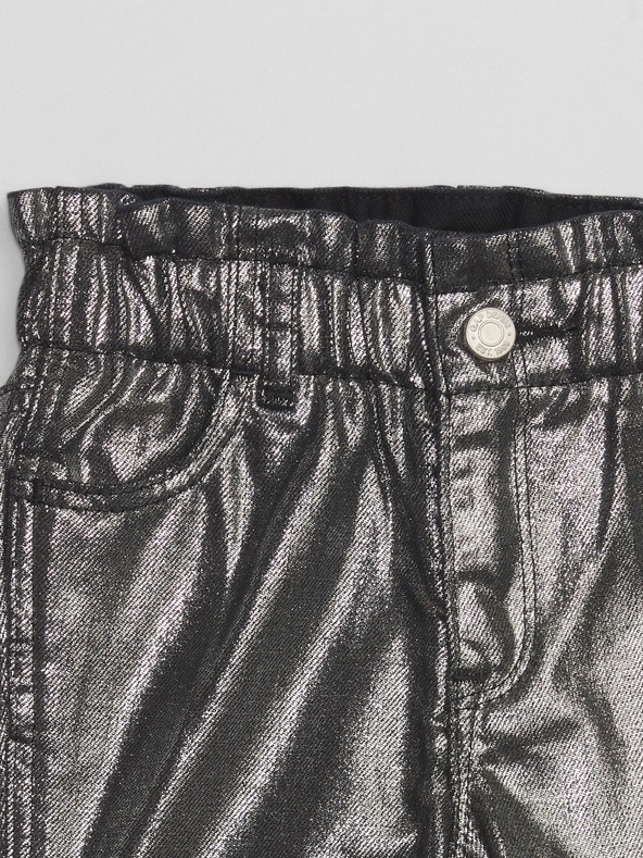 GAP Бебешки металически дънки mom GAP