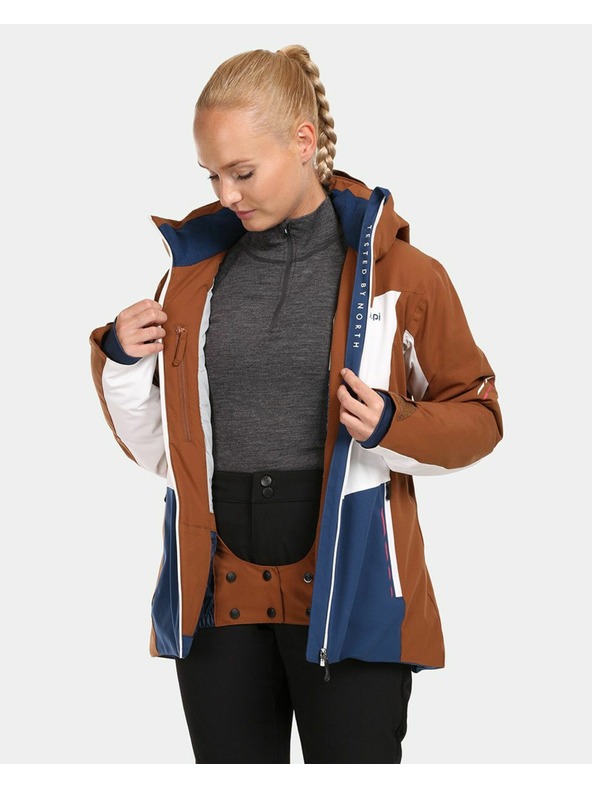 Kilpi Кафяво дамско зимно яке Kilpi Valera-W