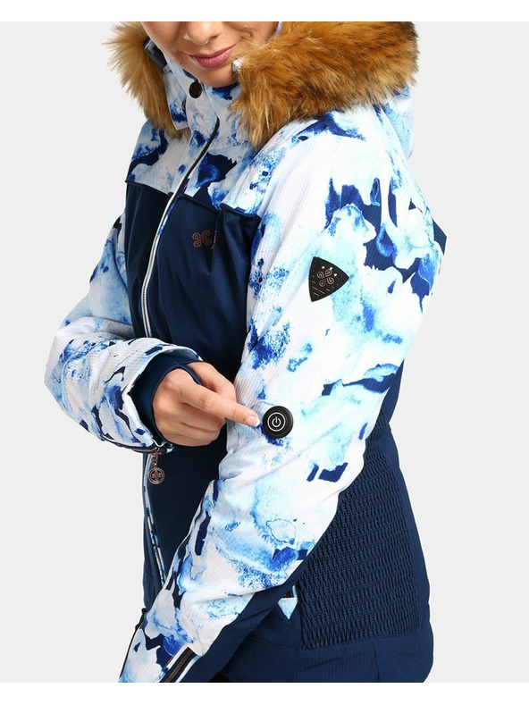 Kilpi Тъмносиньо дамско ски яке с подгряване Kilpi Lena-W