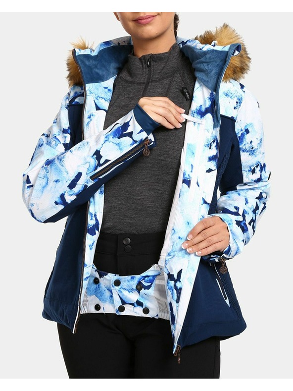 Kilpi Тъмносиньо дамско ски яке с подгряване Kilpi Lena-W