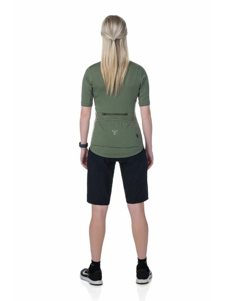 Kilpi Дамска колоездачна фланелка Kilpi MEARIL в цвят каки