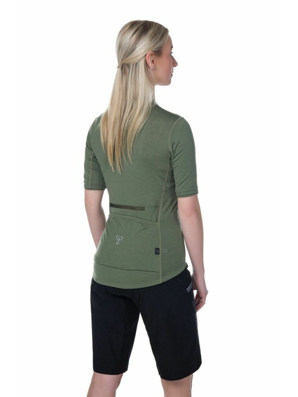 Kilpi Дамска колоездачна фланелка Kilpi MEARIL в цвят каки