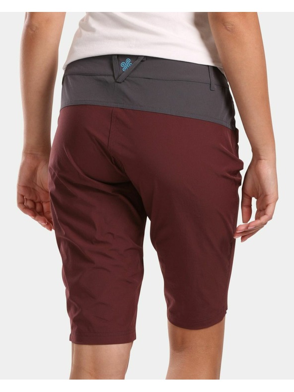 Kilpi Дамски спортни шорти Kilpi Sylane-W в цвят бордо