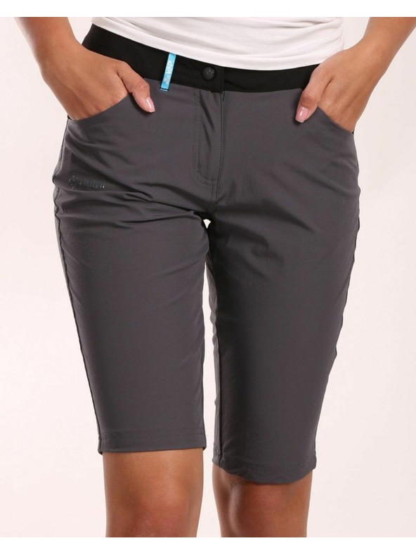 Kilpi Тъмно сиви дамски спортни шорти Kilpi Sylane-W