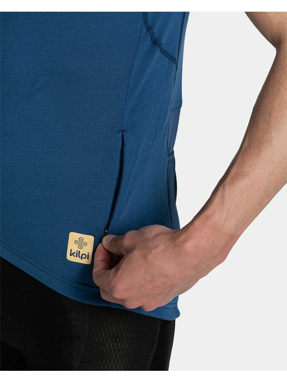 Kilpi Тъмносиня мъжка спортна тениска с щампа Kilpi PETRANA