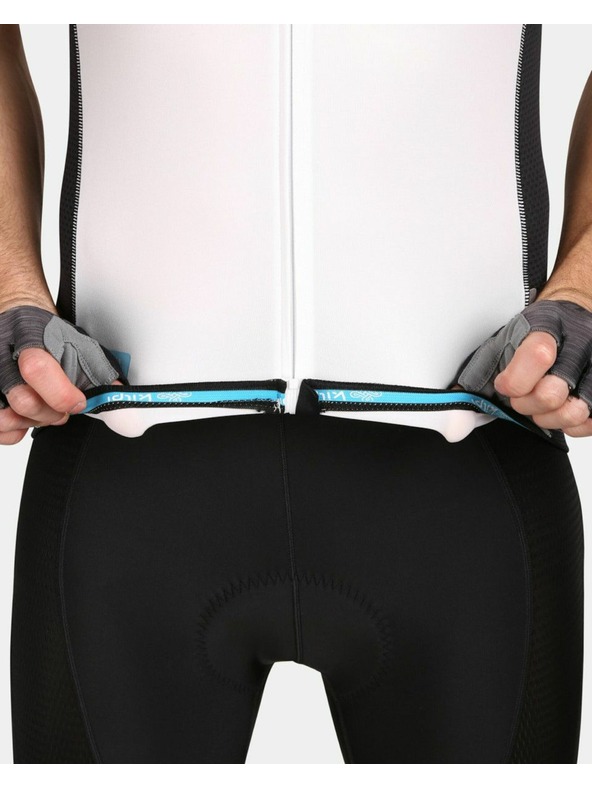 Kilpi Бяла мъжка спортна тениска с цип Kilpi RIVAL