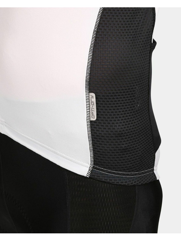 Kilpi Бяла мъжка спортна тениска с цип Kilpi RIVAL