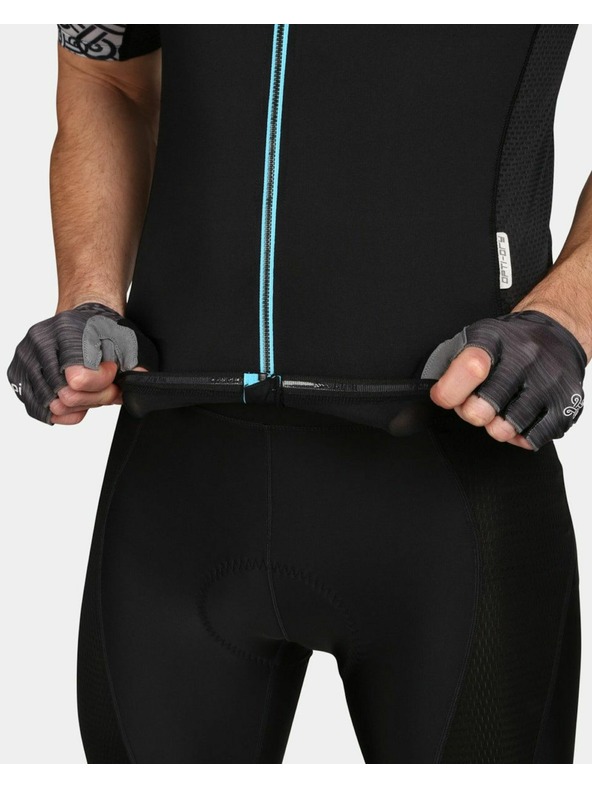 Kilpi Черна мъжка спортна тениска с цип Kilpi PICARD