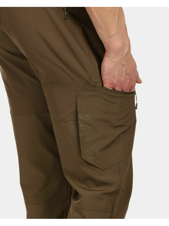 Kilpi Мъжки спортни панталони Kilpi TIDE в цвят каки