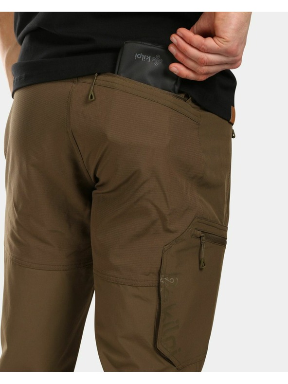 Kilpi Мъжки спортни панталони Kilpi TIDE в цвят каки