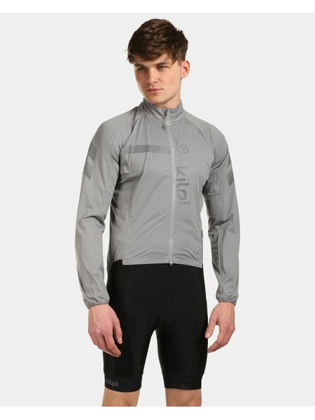 Kilpi Светлосиво мъжко яке за колоездене Kilpi Rainar-M