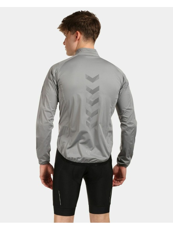 Kilpi Светлосиво мъжко яке за колоездене Kilpi Rainar-M