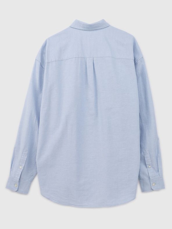 GAP Оксфорд риза с лого oversize GAP