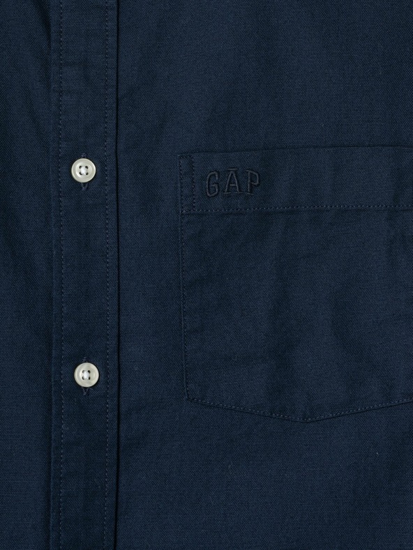 GAP Оксфорд риза с лого oversize GAP