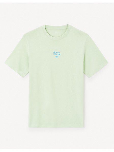 Celio Светлозелена мъжка тениска Celio Jeword