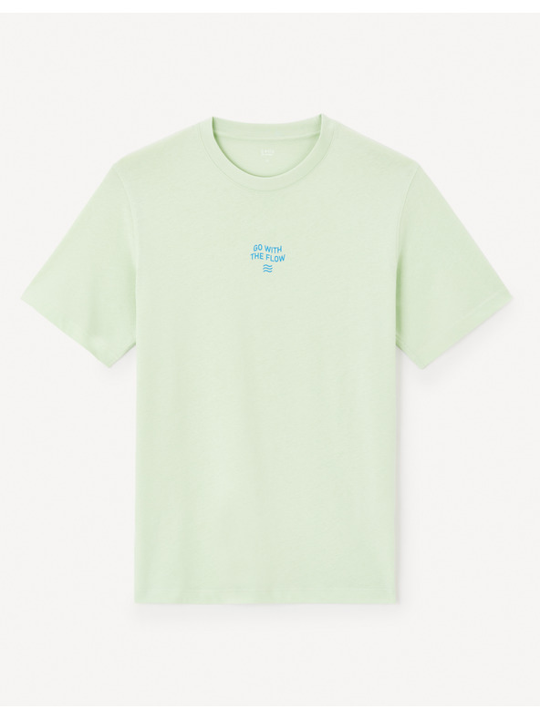 Celio Светлозелена мъжка тениска Celio Jeword