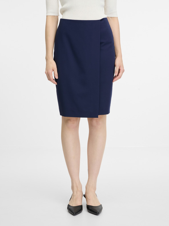 Orsay Тъмносиня дамска пола по тялото ORSAY