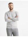 Celio Светлосив мъжки основен пуловер Celio