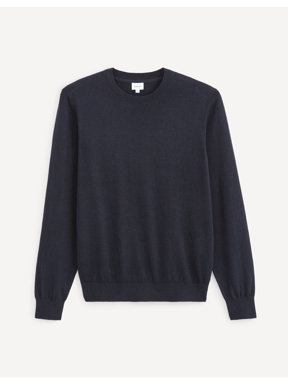 Celio Тъмносин мъжки основен пуловер Celio