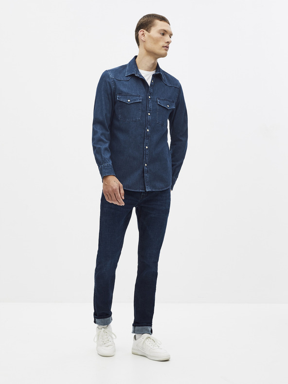 Celio Тъмносиня риза Celio Sarevient