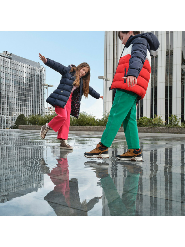 Geox Жълти момчешки високи обувки Geox Flexyper Plus Boy