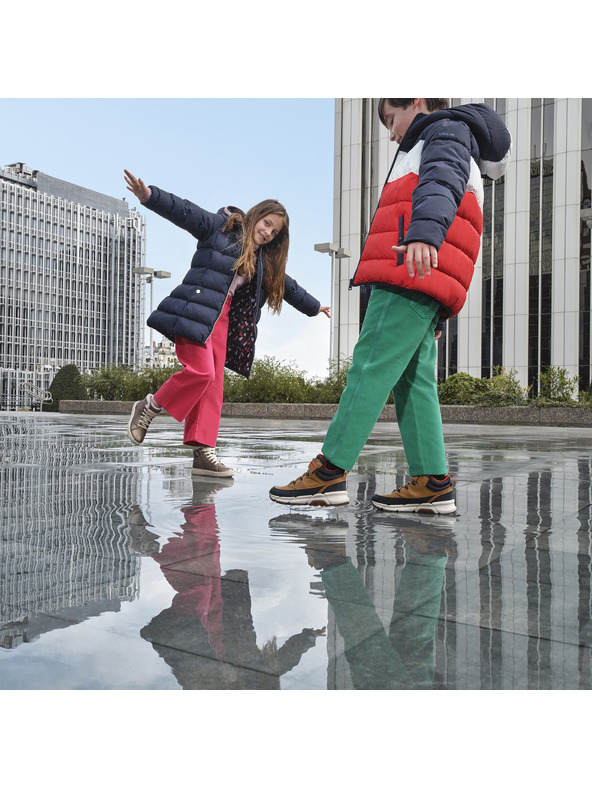 Geox Жълти момчешки високи обувки Geox Flexyper Plus Boy