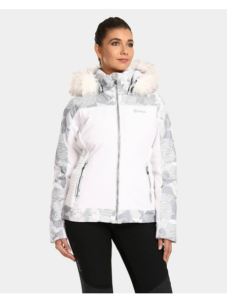 Kilpi Бяло дамско ски яке Kilpi Lena-W с отопление