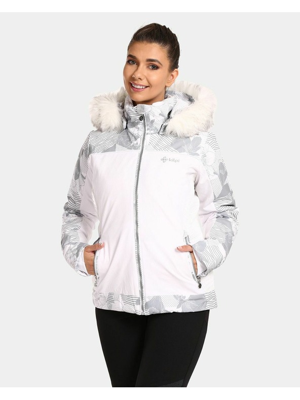 Kilpi Бяло дамско ски яке Kilpi Lena-W с отопление