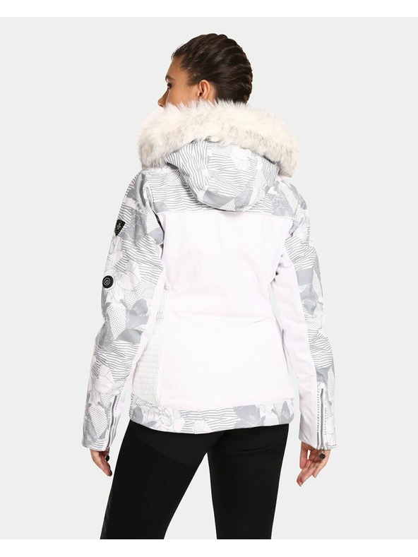 Kilpi Бяло дамско ски яке Kilpi Lena-W с отопление