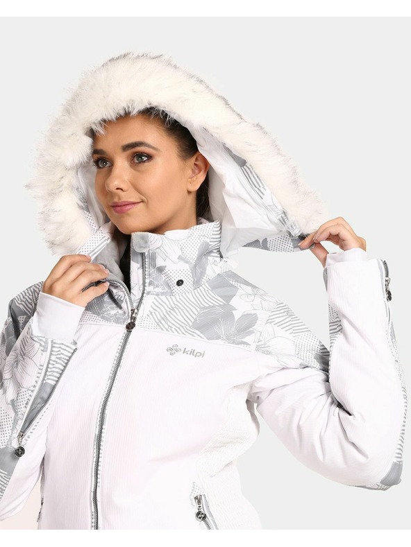Kilpi Бяло дамско ски яке Kilpi Lena-W с отопление