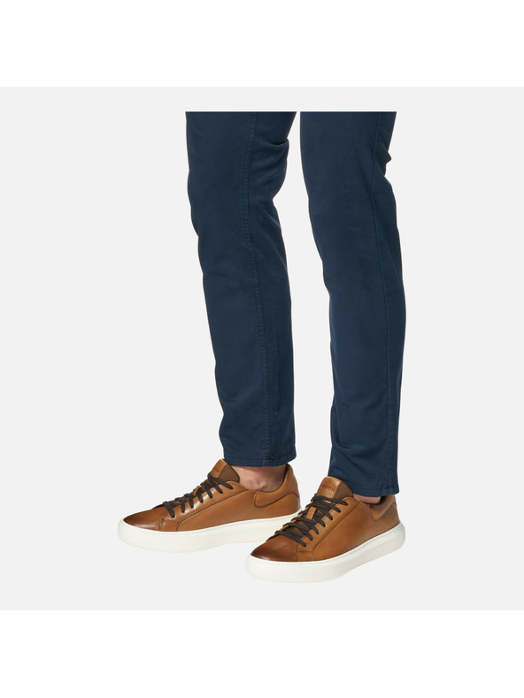 Geox Кафяви мъжки маратонки Geox Deiven