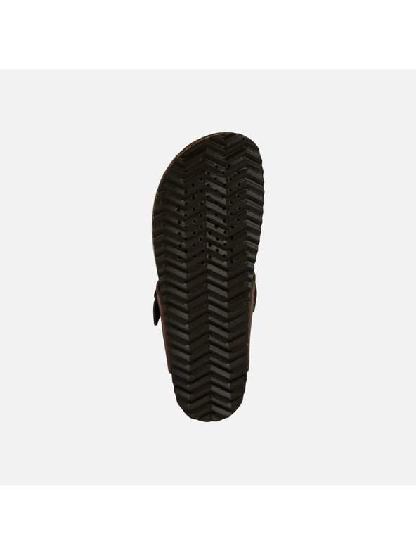 Geox Кафяви дамски чехли Geox Brionia