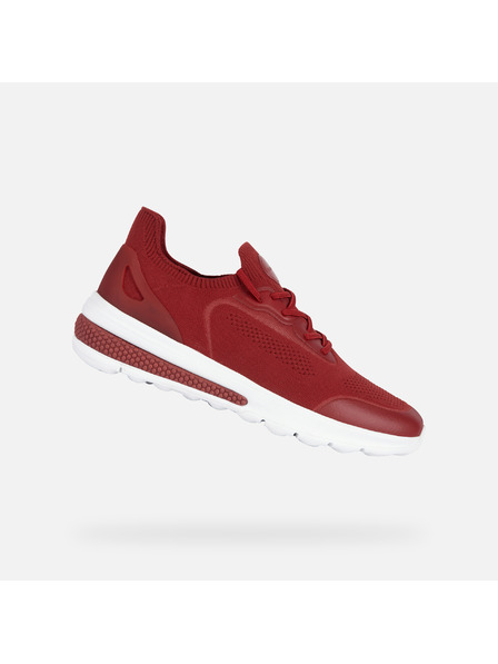 Geox Тъмночервени мъжки маратонки Geox Spherica actif