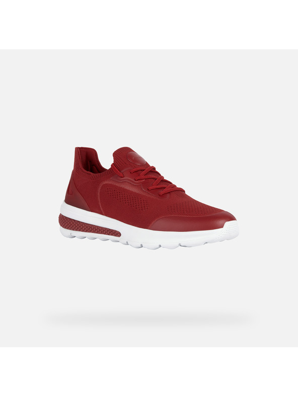 Geox Тъмночервени мъжки маратонки Geox Spherica actif