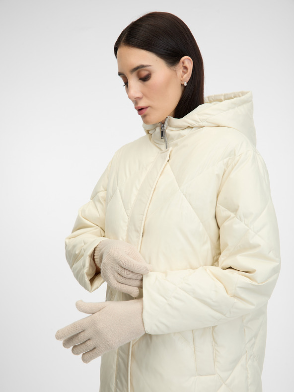 Orsay Бежови и сини дамски ръкавици 2 бр ORSAY