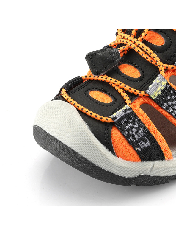 ALPINE PRO Оранжево-черни детски летни сандали ALPINE PRO GASTER