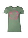 ALPINE PRO Зелена дамска тениска с щампа ALPINE PRO ECCA